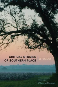Critical Studies of Southern Place_cover
