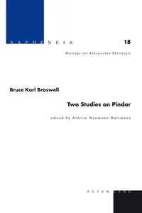 Two Studies on Pindar_cover