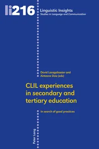 CLIL experiences in secondary and tertiary education_cover