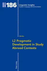 L2 Pragmatic Development in Study Abroad Contexts_cover