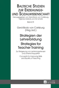 Strategien der Lehrerbildung / Strategies for Teacher Training_cover