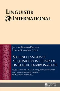 Second language acquisition in complex linguistic environments_cover