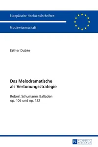 Das Melodramatische als Vertonungsstrategie_cover