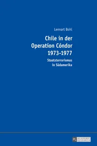 Chile in der Operation Cóndor 1973-1977_cover