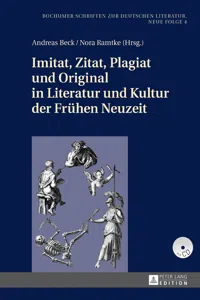 Imitat, Zitat, Plagiat und Original in Literatur und Kultur der Frühen Neuzeit_cover