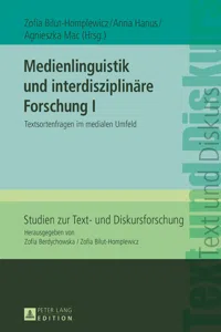 Medienlinguistik und interdisziplinäre Forschung I_cover
