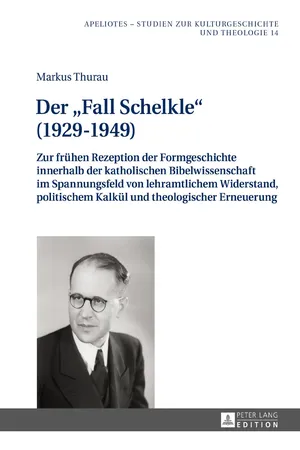 Der «Fall Schelkle» (19291949)