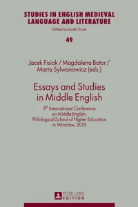 Essays and Studies in Middle English_cover