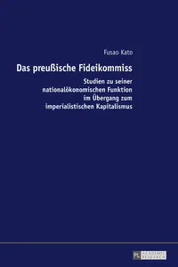 Das preußische Fideikommiss_cover