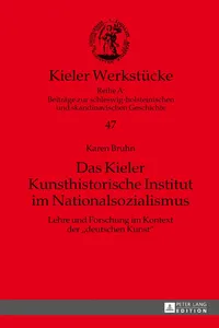 Das Kieler Kunsthistorische Institut im Nationalsozialismus_cover