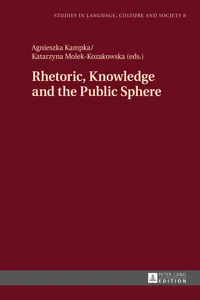 Rhetoric, Knowledge and the Public Sphere_cover