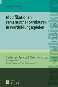 Modifikationen semantischer Strukturen in Wortbildungsspielen_cover