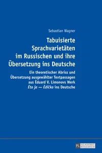 Tabuisierte Sprachvarietäten im Russischen und ihre Übersetzung ins Deutsche_cover