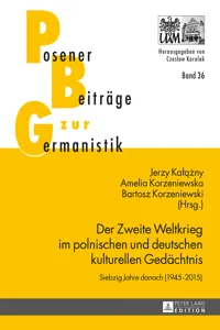 Der Zweite Weltkrieg im polnischen und deutschen kulturellen Gedächtnis_cover