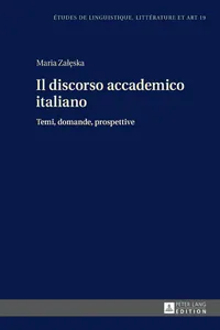 Il discorso accademico italiano_cover