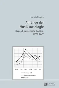 Anfänge der Musiksoziologie_cover