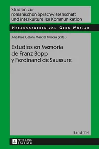 Estudios en Memoria de Franz Bopp y Ferdinand de Saussure_cover