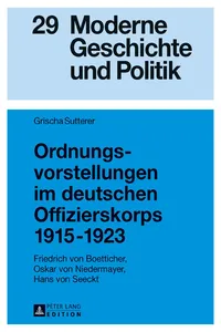 Ordnungsvorstellungen im deutschen Offizierskorps 19151923_cover