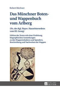 Das Münchner Boten- und Wappenbuch vom Arlberg_cover