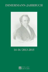 Immermann-Jahrbuch 1416 / 20132015_cover