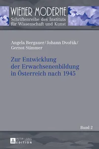 Zur Entwicklung der Erwachsenenbildung in Österreich nach 1945_cover