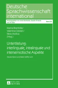 Untertitelung: interlinguale, intralinguale und intersemiotische Aspekte_cover