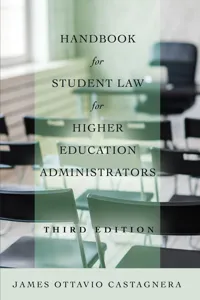 Handbook for Student Law for Higher Education Administrators, Third Edition_cover