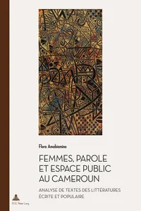 Femmes, parole et espace public au Cameroun_cover