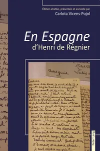 « En Espagne » d'Henri de Régnier_cover