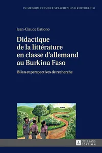 Didactique de la littérature en classe dallemand au Burkina Faso_cover