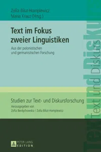 Text im Fokus zweier Linguistiken_cover