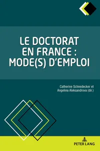 Le doctorat en France : mod d'emploi_cover
