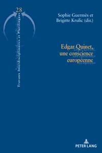 Edgar Quinet, une conscience européenne_cover