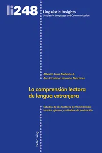 La comprensión lectora de lengua extranjera_cover