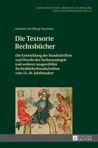 Die Textsorte Rechtsbücher_cover