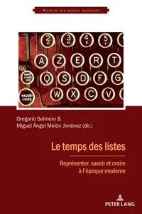 Le temps des listes_cover