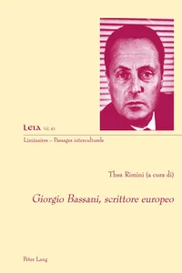 Giorgio Bassani, scrittore europeo_cover