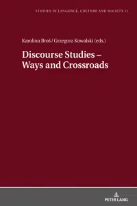 Discourse Studies Ways and Crossroads_cover