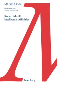 Robert Musil's Intellectual Affinities_cover