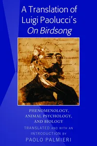 A Translation of Luigi Paolucci's «On Birdsong»_cover