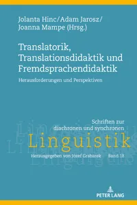 Translatorik, Translationsdidaktik und Fremdsprachendidaktik_cover