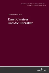 Ernst Cassirer und die Literatur_cover