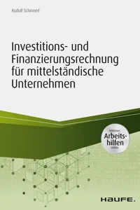 Investitions- und Finanzierungsrechnung für mittelständische Unternehmen - inkl. Arbeitshilfen online_cover