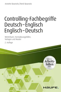 Controlling-Fachbegriffe Deutsch-Englisch, Englisch-Deutsch - inkl. Arbeitshilfen online_cover