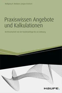 Praxiswissen Angebote und Kalkulationen - inkl. Arbeitshilfen online_cover