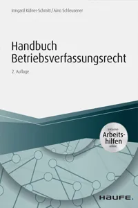 Handbuch Betriebsverfassungsrecht - inkl. Arbeitshilfen online_cover