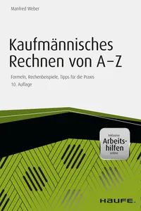 Kaufmännisches Rechnen von A-Z - inkl. Arbeitshilfen online_cover