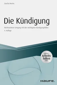 Die Kündigung - inkl. Arbeitshilfen online_cover