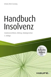 Handbuch Insolvenz - inkl. Arbeitshilfen online_cover