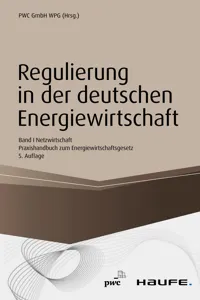 Regulierung in der deutschen Energiewirtschaft. Band I Netzwirtschaft_cover